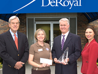 Lee Boeke of Constangy, Brooks & Smith, Laura Kirschenmann of Remote Area Medical, DeRoyal President & COO Bill Pittman, and DeRoyal VP of HR Rebecca Harmon.